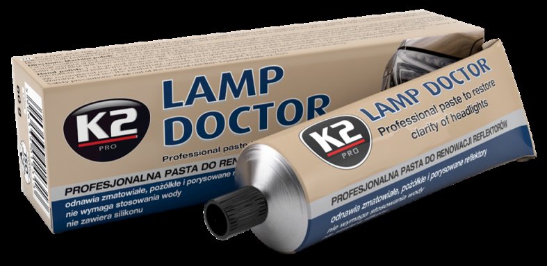 PASTA DO RENOWACJI REFLEKTORÓW K2 LAMP DOCTOR POLEROWANIE PLASTIKÓW/ SZKŁA